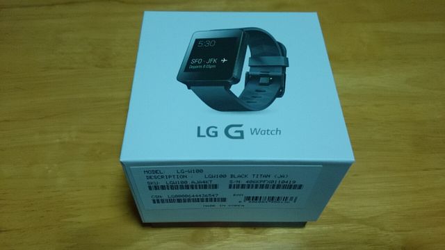 Android Wear搭載LG G Watch開封の儀をとり行う！